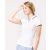 Kariban galléros női póló Contrast Piqué 220 fehér-tengerkék-fehér