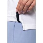 Kariban galléros női póló Contrast Piqué 220 fehér-tengerkék-fehér