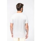 Kariban póló V-Neck T 180 melírozott hamuszürke