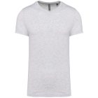 Kariban póló V-Neck T 180 melírozott hamuszürke