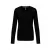 Kariban hosszú ujjú női póló V-Neck 180 fekete