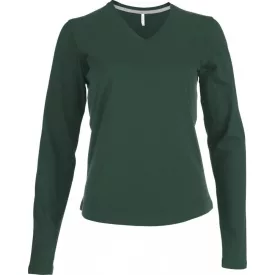 Kariban Ladies V-Neck T-Shirt longsleeve