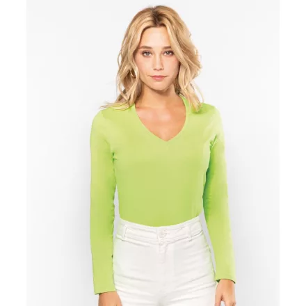 Kariban Ladies V-Neck T-Shirt longsleeve