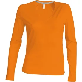 Kariban Ladies V-Neck T-Shirt longsleeve