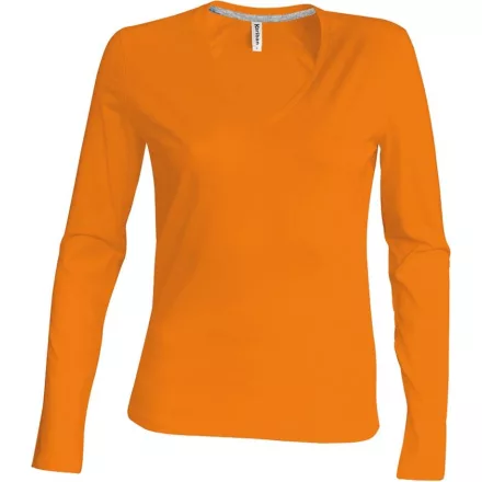 Kariban Ladies V-Neck T-Shirt longsleeve