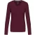 Kariban hosszú ujjú női póló V-Neck 180 bordó
