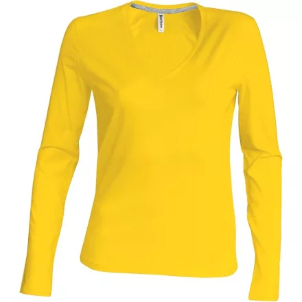 Kariban Ladies V-Neck T-Shirt longsleeve