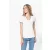 Kariban női póló Piqué V-Neck 170 fehér-tengerkék-piros
