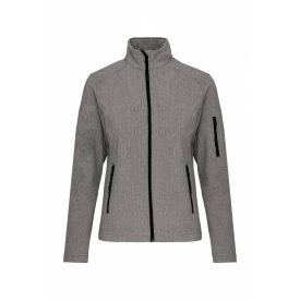 Kariban női softshell dzseki 300 melírozott szürke
