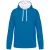 Kariban pulóver Contrast Hooded Sweatshirt 280 trópusi kék-fehér