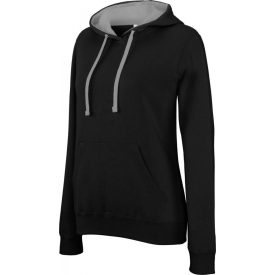 Kariban Ladies' Contrast Hooded Sweatshirt