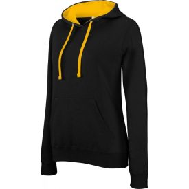 Kariban Ladies' Contrast Hooded Sweatshirt