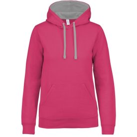 Kariban Ladies' Contrast Hooded Sweatshirt
