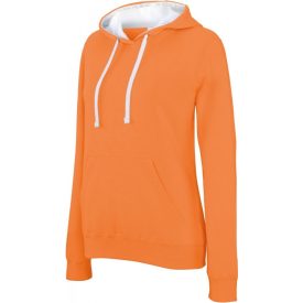 Kariban Ladies' Contrast Hooded Sweatshirt