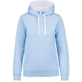 Kariban Ladies' Contrast Hooded Sweatshirt