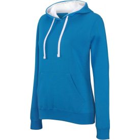 Kariban Ladies' Contrast Hooded Sweatshirt