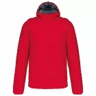 Kariban bélelt dzseki Light Hooded 340 piros