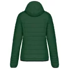 Kariban bélelt női dzseki Light Hooded 340 erdőzöld