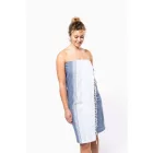 Kariban strandtörölköző Striped Fouta 145 farmer-égszínkék