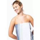 Kariban strandtörölköző Striped Fouta 145 farmer-égszínkék