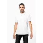 Kariban galléros póló Supima Piqué 220 fehér