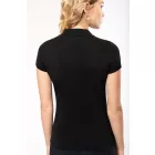 Kariban női galléros póló Supima Piqué 220 fekete