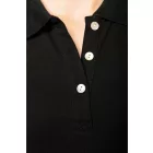 Kariban női galléros póló Supima Piqué 220 fekete