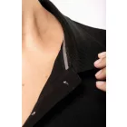 Kariban női galléros póló Supima Piqué 220 fekete