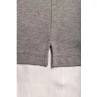 Kariban galléros póló Organic Piqué 180 melírozott szürke