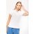 Kariban galléros női póló Organic Piqué 180 fehér