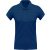 Kariban női galléros póló Organic Pique 220 melírozott kék