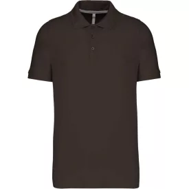 Kariban galléros póló Pique 220 sötét khaki