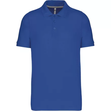 Kariban galléros póló Pique 220 királykék