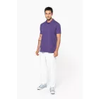 Kariban galléros póló Pique 220 lila
