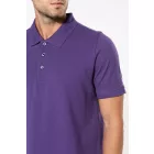 Kariban galléros póló Pique 220 lila