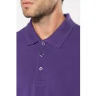 Kariban galléros póló Pique 220 lila