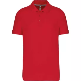 Kariban galléros póló Pique 220 piros
