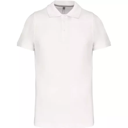 Kariban galléros póló Pique 220 fehér