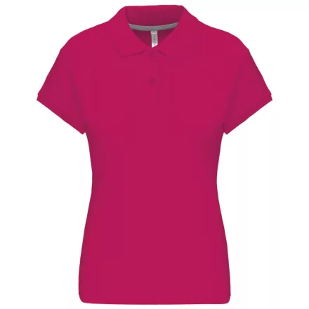 Kariban női galléros póló Pique 220 fukszia