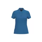 Kariban női galléros póló Pique 220 világos királykék