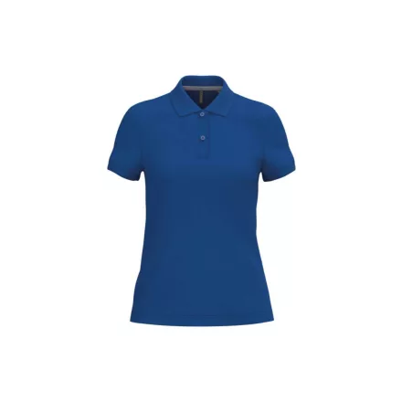 Kariban női galléros póló Pique 220 királykék