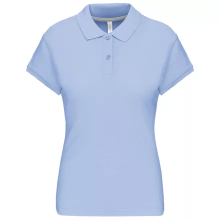 Kariban női galléros póló Pique 220 világoskék