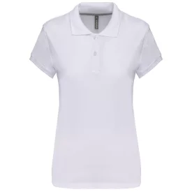 Kariban női galléros póló Pique 220 fehér