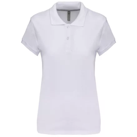 Kariban női galléros póló Pique 220 fehér