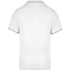 Kariban galléros póló Pique 220 fehér-égszínkék-világosszürke