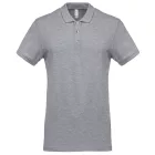 Kariban galléros póló Piqué 180 melírozott szürke