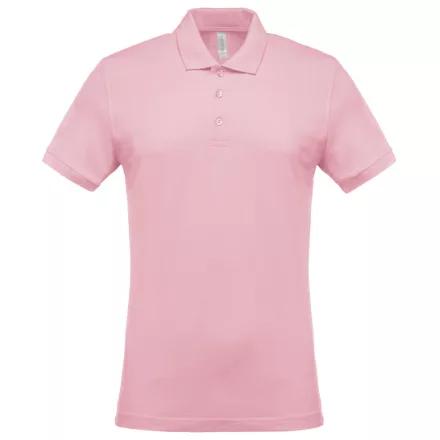 Kariban galléros póló Piqué 180 rózsaszín