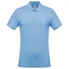 Kariban galléros póló Piqué 180 égszínkék
