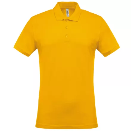 Kariban galléros póló Piqué 180 sárga