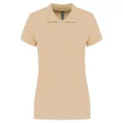 Kariban galléros női póló Piqué 180 homok